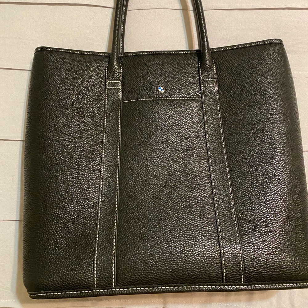 Laptop case leather (BMW) logo